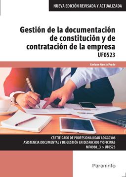 Gestión de la documentación de constitución y de contratación de la empresa "UF 0523"