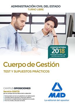 Test y Supuestos Prácticos Cuerpo de Gestión Administración Civil Estado 2018