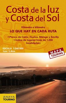 Mapa de carreteras de la Costa de la Luz y la Costa del Sol (desplegable) "Escala 1:340,000"