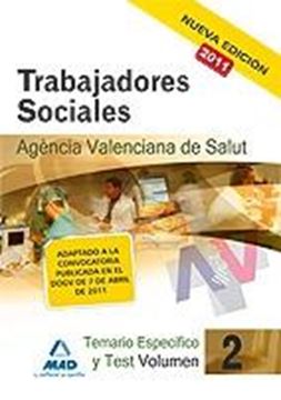 Temario específico y test Volumen 2 Trabajadores Sociales Agència Valenciana de Salut