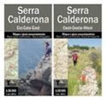 Serra Calderona. Est - Este- East. Mapa I  Guia Excursionista 2 Mapas "1:30,000"