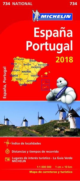 734 Mapa National España - Portugal 2018