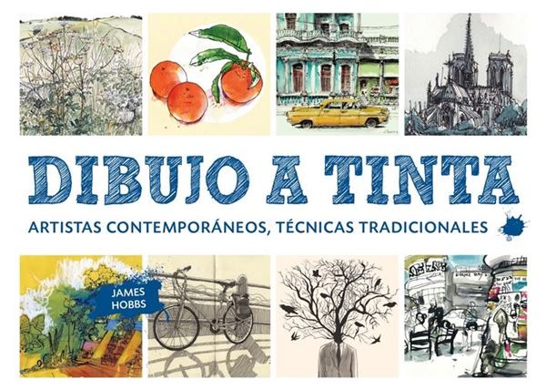 Dibujo a tinta "Artistas contemporáneos, técnicas tradicionales"