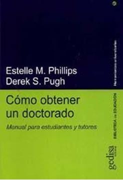 Como Obtener un Doctorado "Manual de Estudiantes y Tutores"