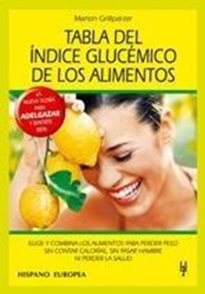 Tabla de índice glucémico de los alimentos