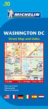 Washington, D.C. Plano e Índice Num. 19010 "Street Map And Index"