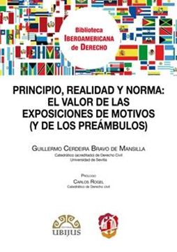 Principio, realidad y norma: el valor  de las exposiciones de motivos "(y de los preámbulos)"