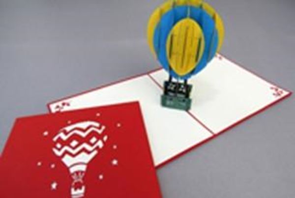 Tarjetas felicitación Globo Aeroestático A/A "Tarjetas Pop Up"