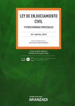 Imagen de Ley de Enjuiciamiento Civil 24ª ed, 2018 (papel + ebook) "Y otras normas procesales"