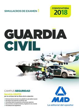 Simulacros de exámen Guardia civil. Convocatoria 2018