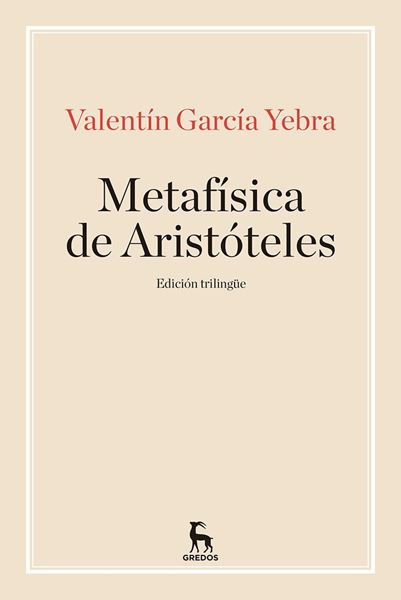 La metafisica de aristoteles, 2018 "Edición trilingüe"