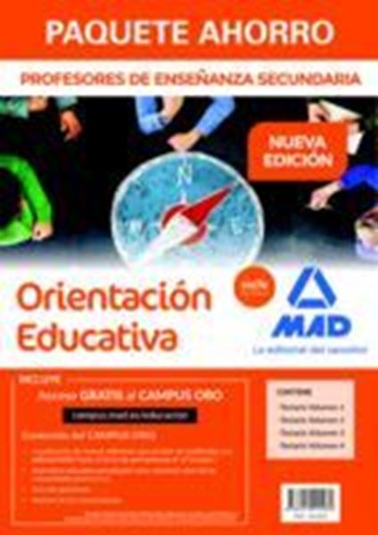 Imagen de Paquete Ahorro Cuerpo de Profesores de Enseñanza Secundaria Orientación Educativa "4 Volumenes de temario"