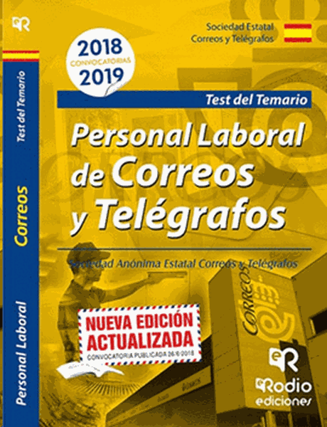 Imagen de Test del Temario Personal Laboral de Correos y Telégrafos 2018-2019