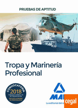 Imagen de Pruebas de aptitud Tropa y Marinería Profesional 2018