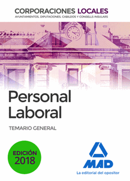Imagen de Temario General Personal Laboral Corporaciones Locales 2018