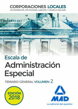 Imagen de Temario General Volumen 2 Escala de Administración Especial Corporaciones Locales 2018