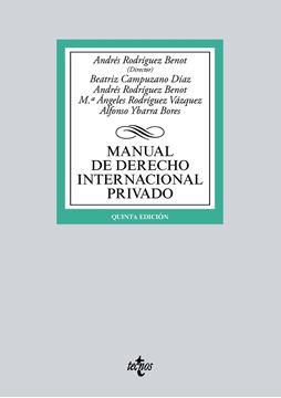 Manual de Derecho Internacional privado 5ª ed, 2018