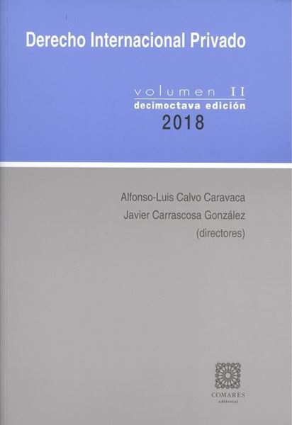 Imagen de Derecho Internacional Privado Volumen II 18ª ed, 2018