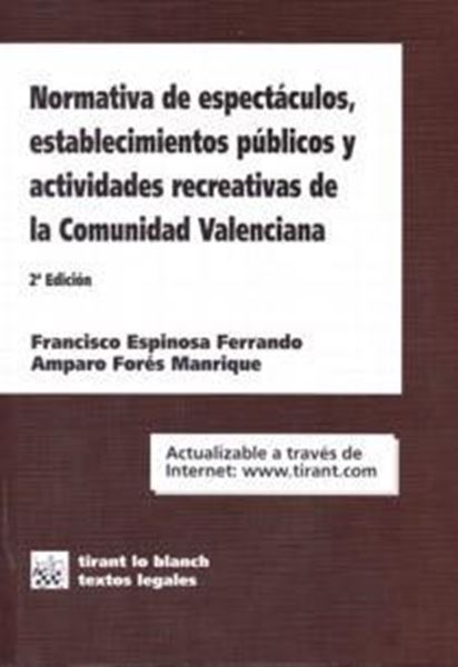 Normativa de espectáculos, establecimientos públicos y actividades recreativas de la Comunidad Valencian