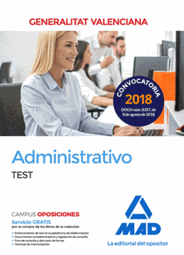 Imagen de Test  Administrativo Generalitat Valenciana 2018