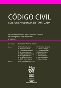 Imagen de Código Civil Con Jurisprudencia Sistematizada 3ª ed, 2018