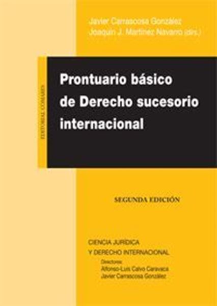 Imagen de Prontuario básico de derecho sucesorio internacional (2015)