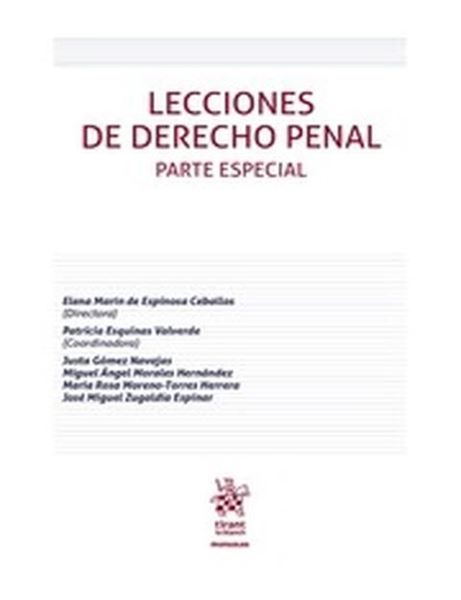 Imagen de Lecciones de derecho penal. Parte Especial 2018