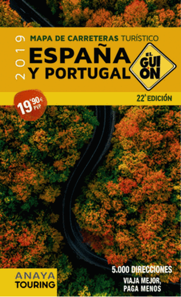 Imagen de Mapa de carreteras Turístico España y Portugal 22ª ed, 2019 "El Guión 1:340.000"