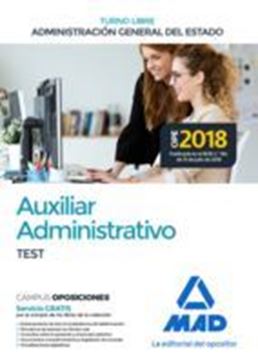 Imagen de Test Auxiliar Administrativo Administración General del Estado, 2018