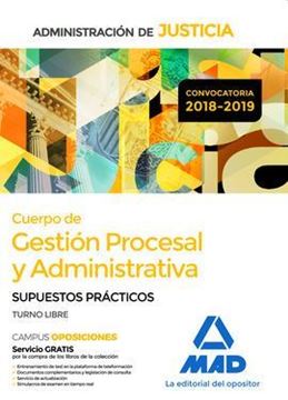 Imagen de Supuestos Prácticos Cuerpo de Gestión Procesal y Administrativa 2018-2019 "Administración de Justicia"