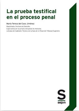 Imagen de Prueba testifical en el proceso penal, 2018