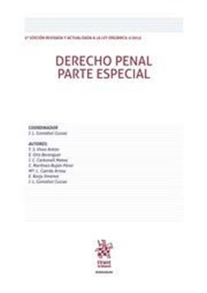 Imagen de Derecho penal parte especial, 5ª  2016