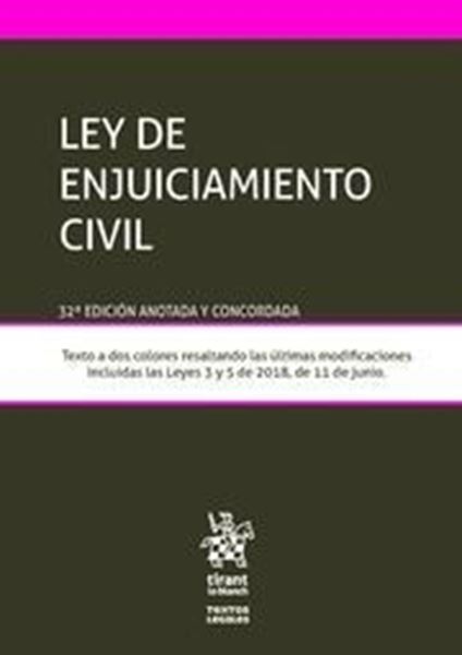Imagen de Ley de Enjuiciamiento Civil 32ª ed, 2018