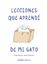 Lecciones de vida que aprendí de mi gato, 2019 "Ilustrado por Jamie Shelman"