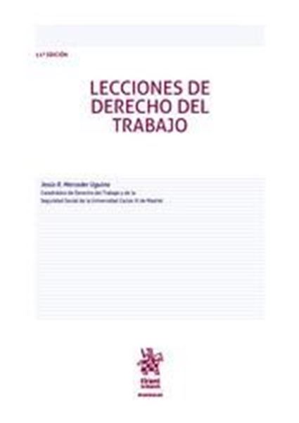 Imagen de Lecciones de Derecho del Trabajo 11ª ed, 2018