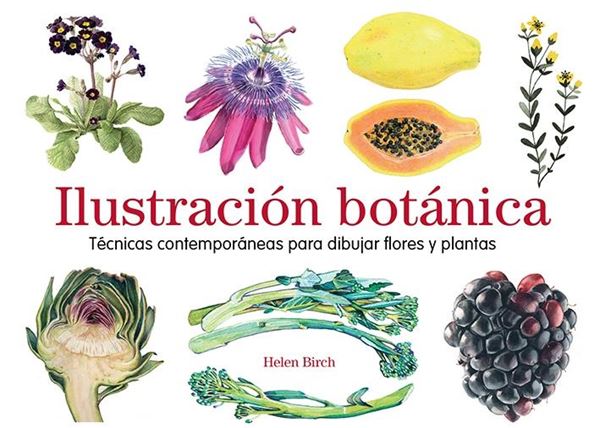 Ilustración botánica "Técnicas contemporáneas para dibujar flores y plantas"