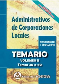 Imagen de Temario Volumen II Administrativos de Corporaciones Locales, 2019 "Temas 30 a 60"