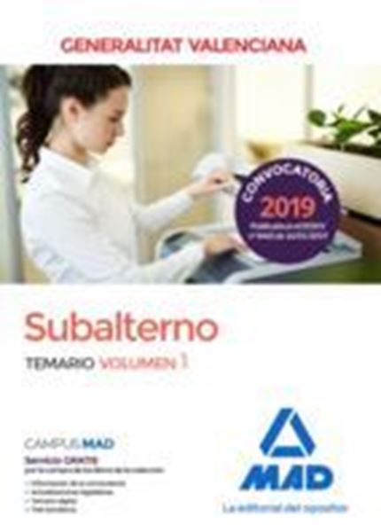 Imagen de Temario Volumen 1 Subalternos de la Generalitat Valenciana 2019