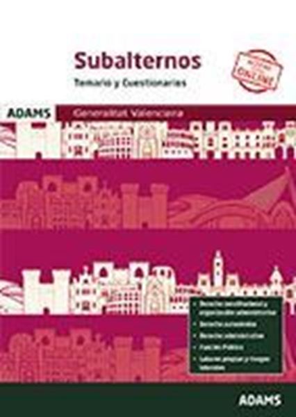 Imagen de Temario y Cuestionarios Subalternos de la Generalitat Valenciana, 2019