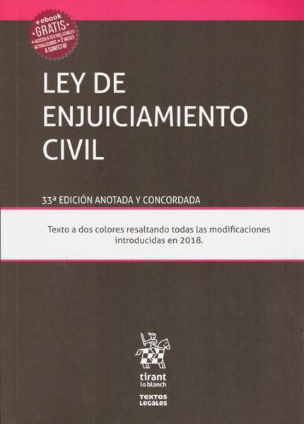 Imagen de Ley de enjuiciamiento civil, 33ª ed. 2019