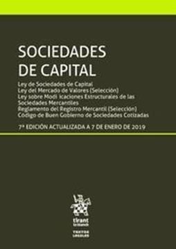 Imagen de Sociedades de capital 7ª ed, 2019