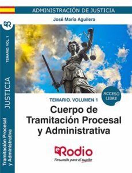 Imagen de Temario Volumen 1 Cuerpo de Tramitacion Procesal y Administrativa de la Administracion de Justicia 2019