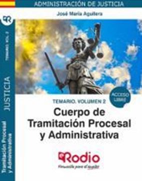 Imagen de Temario Volumen 2 Cuerpo de Tramitacion Procesal y Administrativa de la Administracion de Justicia 2019