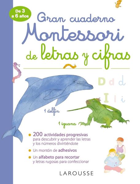 Gran cuaderno Montessori de letras y cifras "De 3 a 6 años"