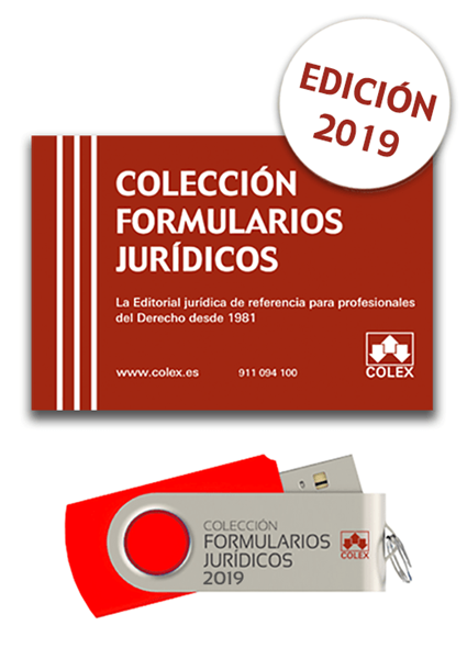 Imagen de Colección Formularios Jurídicos 2019 (USB) "La editorial Jurídica de referencia para profesionales del Derecho desde 1981"