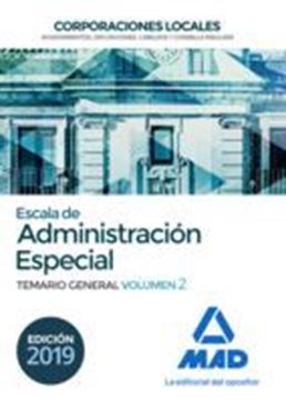 Imagen de Temario General Volumen 2 Escala Administración Especial Corporaciones Locales, 2019