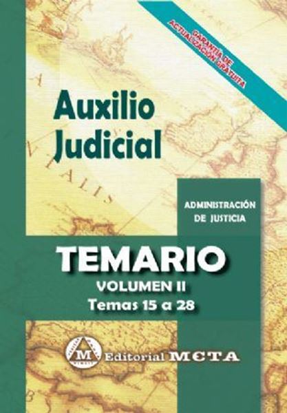 Imagen de Temario Volumen II Auxilio Judicial 2019 "Temas 15 a 26"