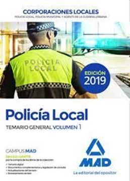 Imagen de Temario General Volumen 1 Policía Local Corporaciones Locales, 2019