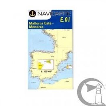 Imagen de Carta Navicarte Fe01, Mallorca Este-Menorca 1: 125,000