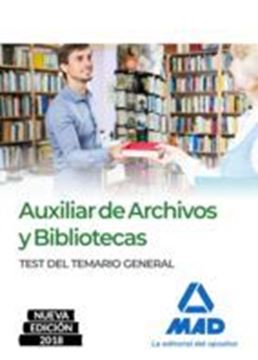 Imagen de Auxiliar de Archivos y Bibliotecas. Test del Temario General